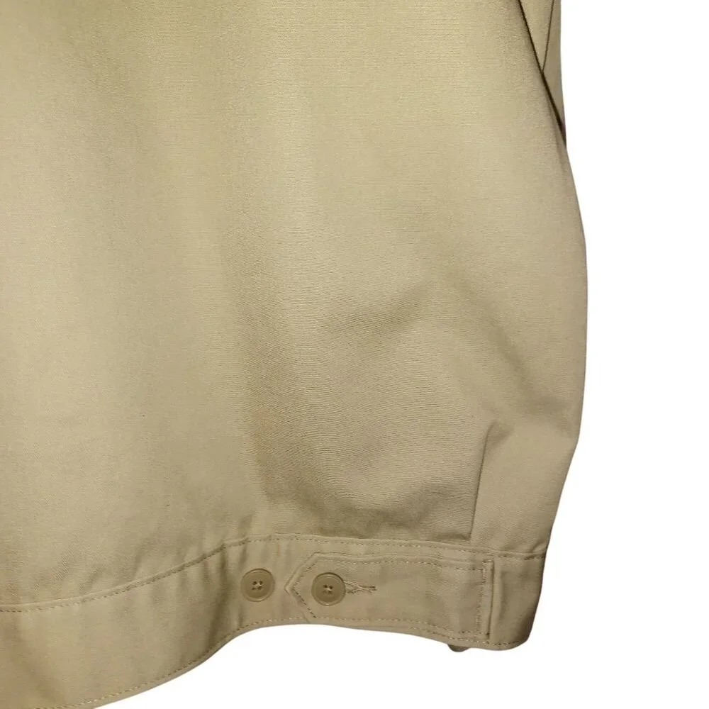 Dickies Mens Eisenhower Beige Quilt Lined Jacket Size 2XLL Front Zip 3 Pockets - Picture 4 of 11